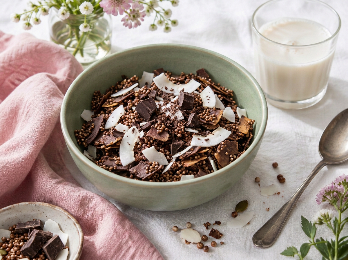 Amaranth-Müsli mit Schokolade