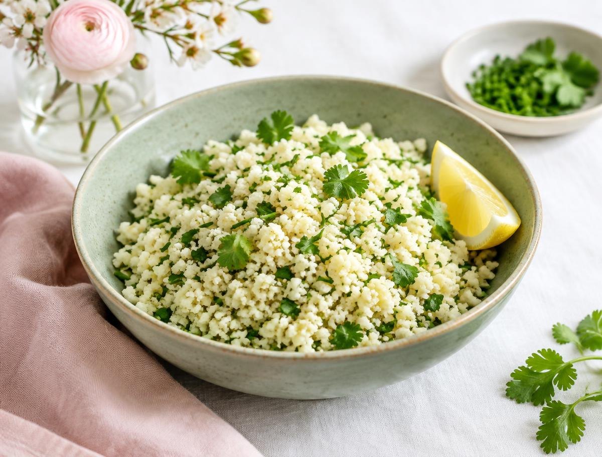 Blumenkohlreis mit Kräutern