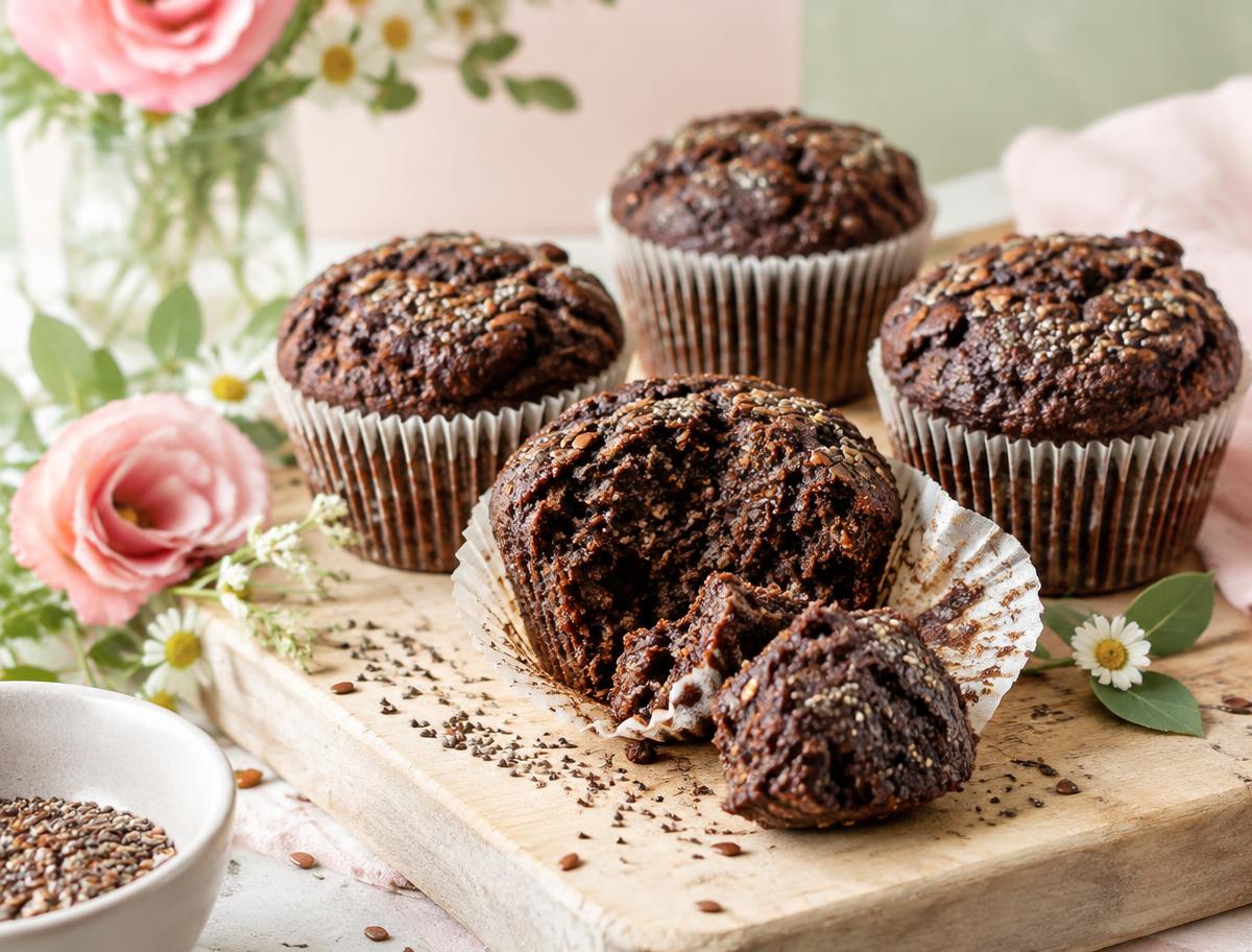 Schokoladen-Muffins mit Protein